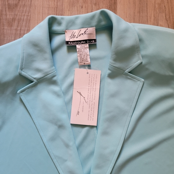 Casual Vintage Blazer Jacket Eggshell Blue Y2k - Picture 7 of 11